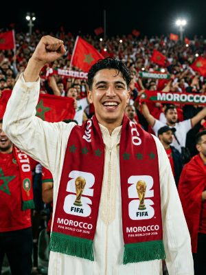 Morocco FIFA World Cup 2026 Scarf for Football Fans